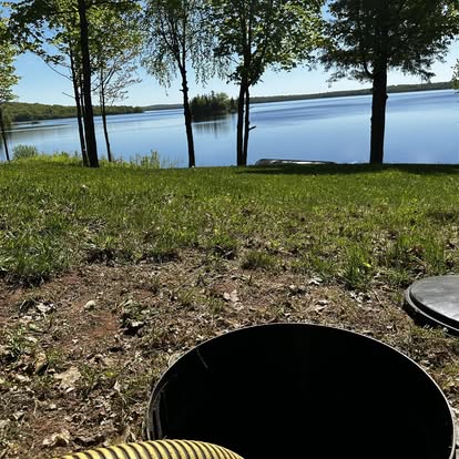 Holding tank service at a lakefront property in the western U.P.